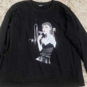 Fantastic black embellished DKNY sweatshirt